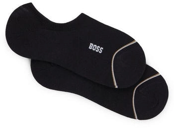 Hugo Boss Zweier-Pack knöchellange Socken Branding 50502091 schwarz