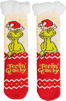 United Labels Grinch Kuschelsocken beige rot