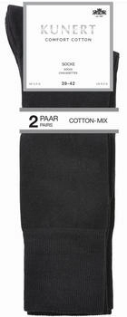 Kunert Comfort Cotton Socke 2er Pack brown mel.