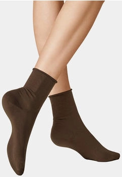 Kunert Soft Wool Cotton Socke 1 Paar brown mel.