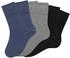 H.I.S Jeans Socken Paar Komfortbund 1x jeans 1x schwarz 1x grau-meliert