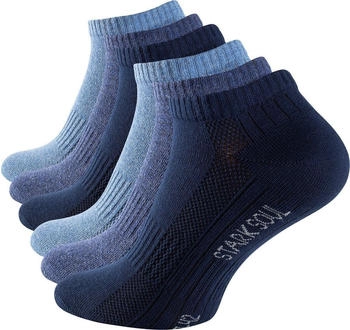 Stark Soul Sneaker Socken Paar uni blau schwarz-mix