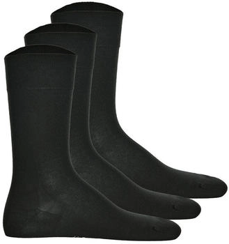 Hudson Relax Cotton Socke schwarz