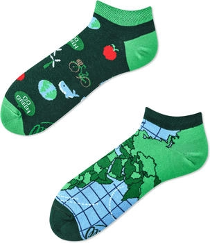 Many Mornings Socken Low unisex Knöchelsocken 'Save the Planet'
