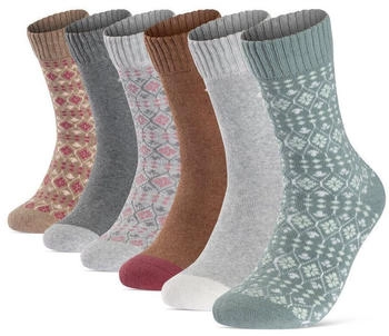 sockenkauf24 Thermosocken Paar Damensocken Innenfrottee 38205