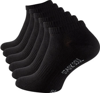 Stark Soul Sneaker Socken Paar uni schwarz