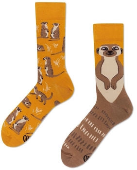 Many Mornings The Meerkat Motivsocken Erdmännchen weichem Bund