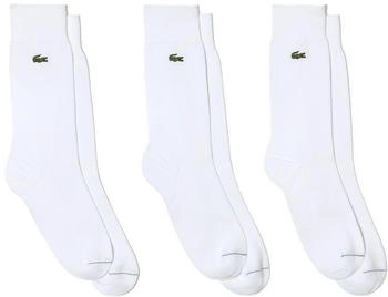 Lacoste Basic Crocodile Socken weiß grün 3er-Pack