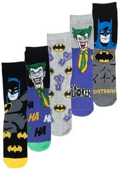 United Labels DC Comics Batman Joker Sneaker Socken 5er Pack