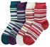 Lavana by Otto Socken 4-Paar Ringelmuster