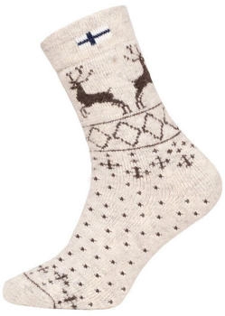 HomeOfSocks Norwegersocken 80% Wollsocken Norwegen Flagge Norweger Design ecru navy
