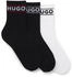 HUGO Dreier-Pack kurze Socken Logos 50517669 weiß schwarz