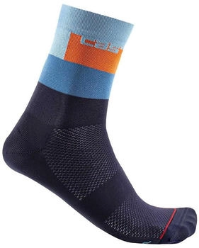 Castelli Blocco Socken blau orange