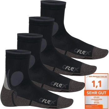 CFLEX Funktions-Socken Paar schwarz grau