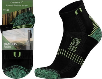 Normani Frottee Kurzschaftsocken Paar seidenweich Viskose grün