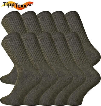TippTexx 24 Paar Jagdsportsocken Antiloch-Garantie