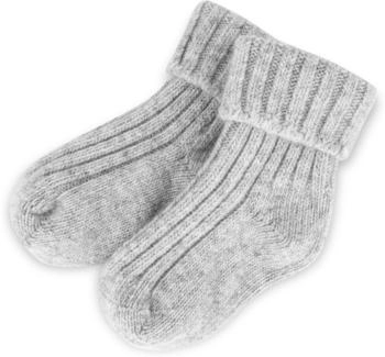 Normani Paar Baby G O T S Bio Schafwollsocken grau