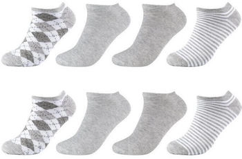 s.Oliver Unisex Sneakersocken 8er Pack weiß