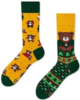 Many Mornings Socken Autumn Teddy grün gelb