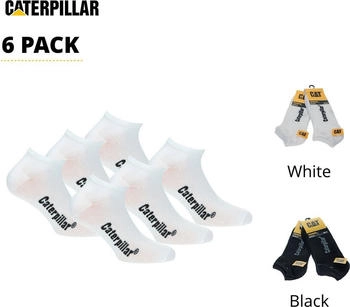Caterpillar Paar Herren Socken Knöchelhöhe baumwolle weiß