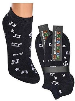 TippTexx 24 Paar Sneakersocken Musik