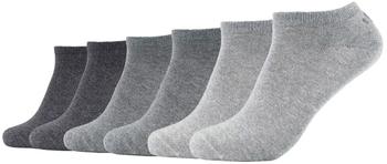 s.Oliver Sneakersocken 6er Pack anthrazit