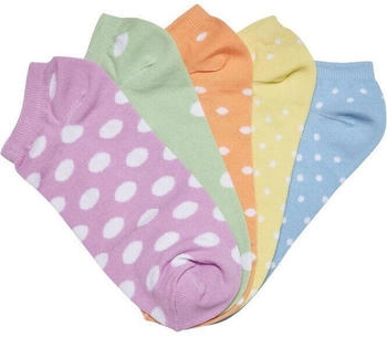 Urban Classics Socken No Show Dots 5-Pack Summercolor
