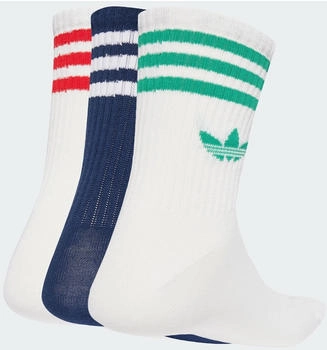 Adidas 3-Streifen Crew Socken 3 Paar White / Night Indigo / White (JV7408)