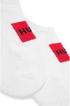 HUGO Füßlinge aus Baumwoll-Mix im Zweier-Pack - Style 2P LOW CUT LABEL CC W 50469282 Weiß