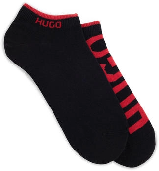 HUGO Zweier-Pack Sneakers-Socken aus Baumwoll-Mix mit Logos - Style 2P AS LOGO CC W 50469274 Schwarz