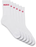 HUGO Underwear Socken "6P QS RIB LOGO CC" Packung, 6er Pack, 6 Paar tlg. mit