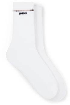 Hugo Boss Zweier-Pack kurze Socken mit Logo-Details - Style 2P QS Iconic CC W 50502113 Weiß