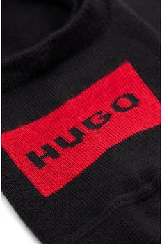 HUGO F&uuml;&szlig;linge aus Baumwoll-Mix im Zweier-Pack - Style 2P LOW CUT LABEL CC W 50469282 Schwarz -42