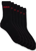 HUGO Underwear Socken "6P QS RIB LOGO CC" Packung, 6er Pack, 6 Paar tlg. mit