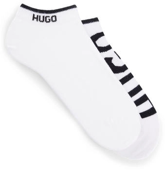 HUGO Zweier-Pack Sneakers-Socken aus Baumwoll-Mix mit Logos - Style 2P AS LOGO CC W 50469274 Weiß