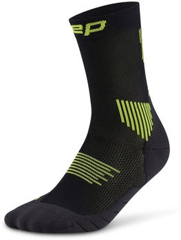 CEP Run Socks Mid Cut 5.0 Women (WP7CR) black/lime
