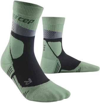 CEP Max Cushion Mid-Cut Wandersocken Man (WP3CM) grey/mint