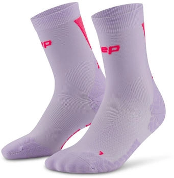 CEP 4.0 Run Ultralight Mid-Cut Run Socks Woman (WP7CL) lilac/pink