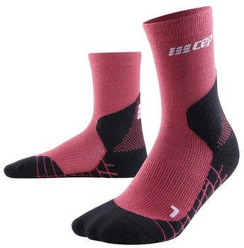 CEP Light Merino Trekking Socks Woman (WP7C5) berry