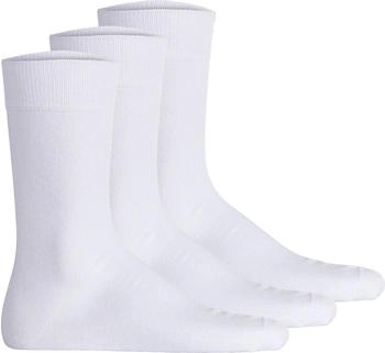 Hudson Unisex Socken 3er Pack Easy Komfortbund Basic weiß