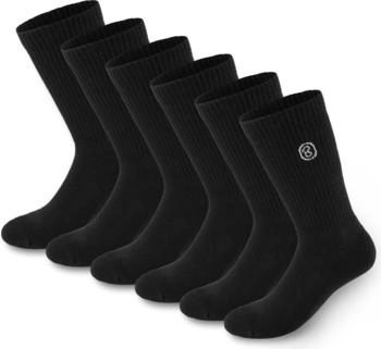 Brubaker Paar Tennissocken Baumwolle Polyester schwarz