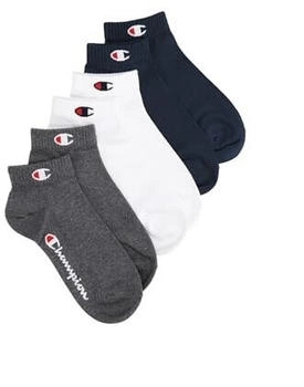 Champion Core 6pp Crew Socken marine weiß grau
