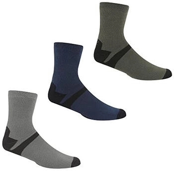 Regatta Lifestyle Outdoor-socken 3er-Pack grau schwarz