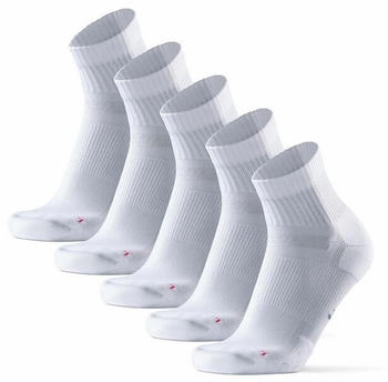 Danish Endurance Basicsocken Long Distance 5-Paar rutschfest weiß