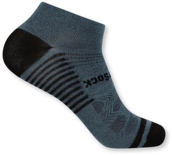 Wrightsock Coolmesh II Quarter Low M grau schwarz