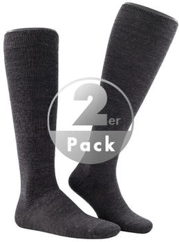 Hudson Socken Schur-Wolle grau