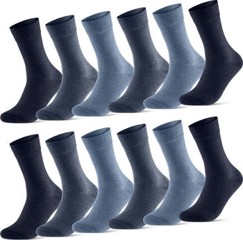 sockenkauf24 Business Socken baumwolle schwarz blau grau