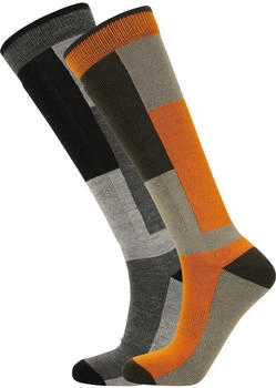 Whistler Corsicana 2-Pack Ski Socke autumn maple 5141