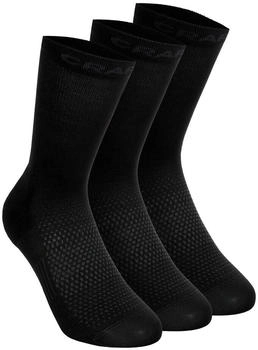 Craft Core DRY High Socken 3-PACK schwarz 999000