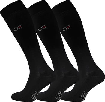 OCERA Wellness Kniestrümpfe frotteesohle schwarz